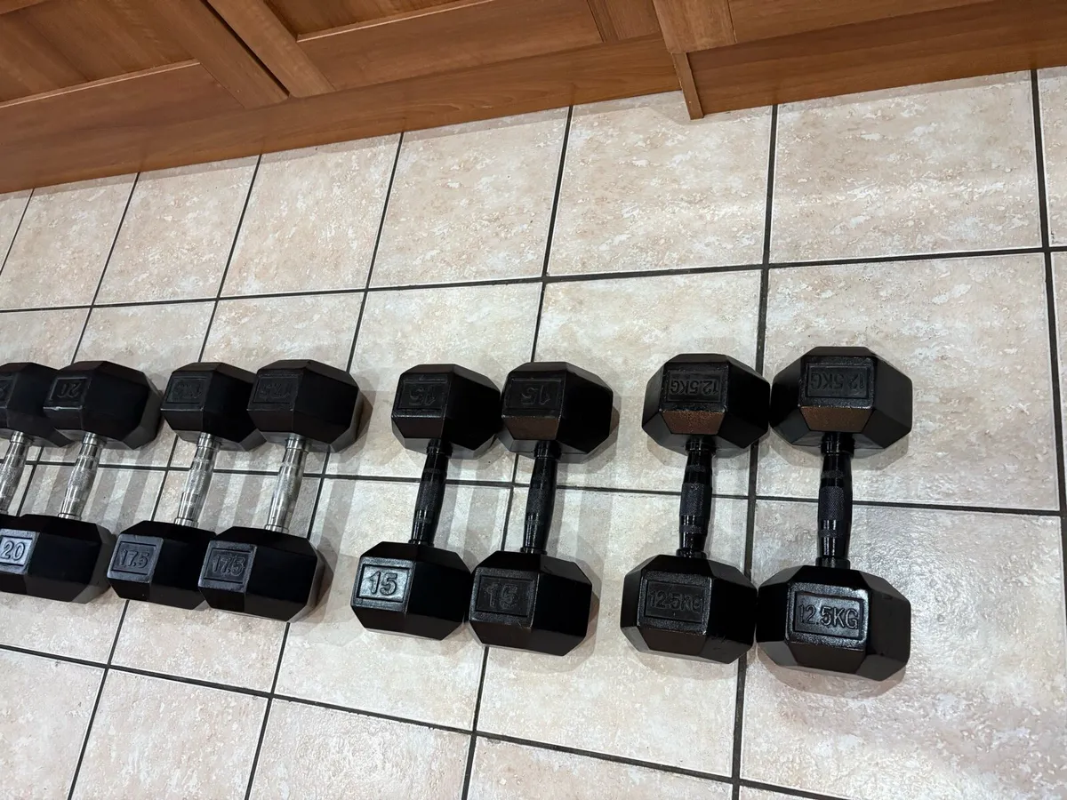 RUBBER HEX DUMBBELL COLLECTION - CHEAP!!! - Image 2