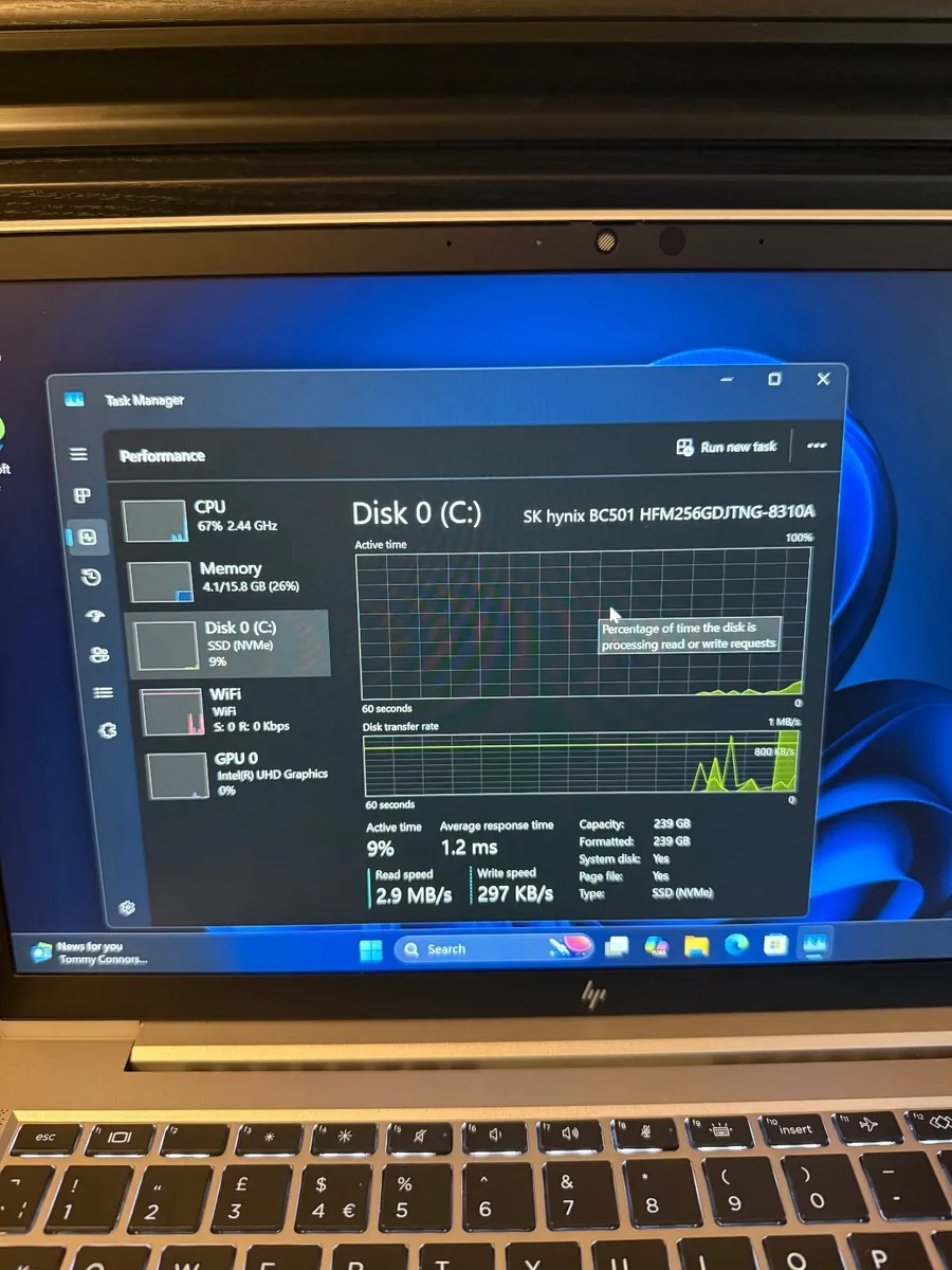 HP EliteBook 840 G7 Laptop i5/16GB/256SSD/FHD - Image 3