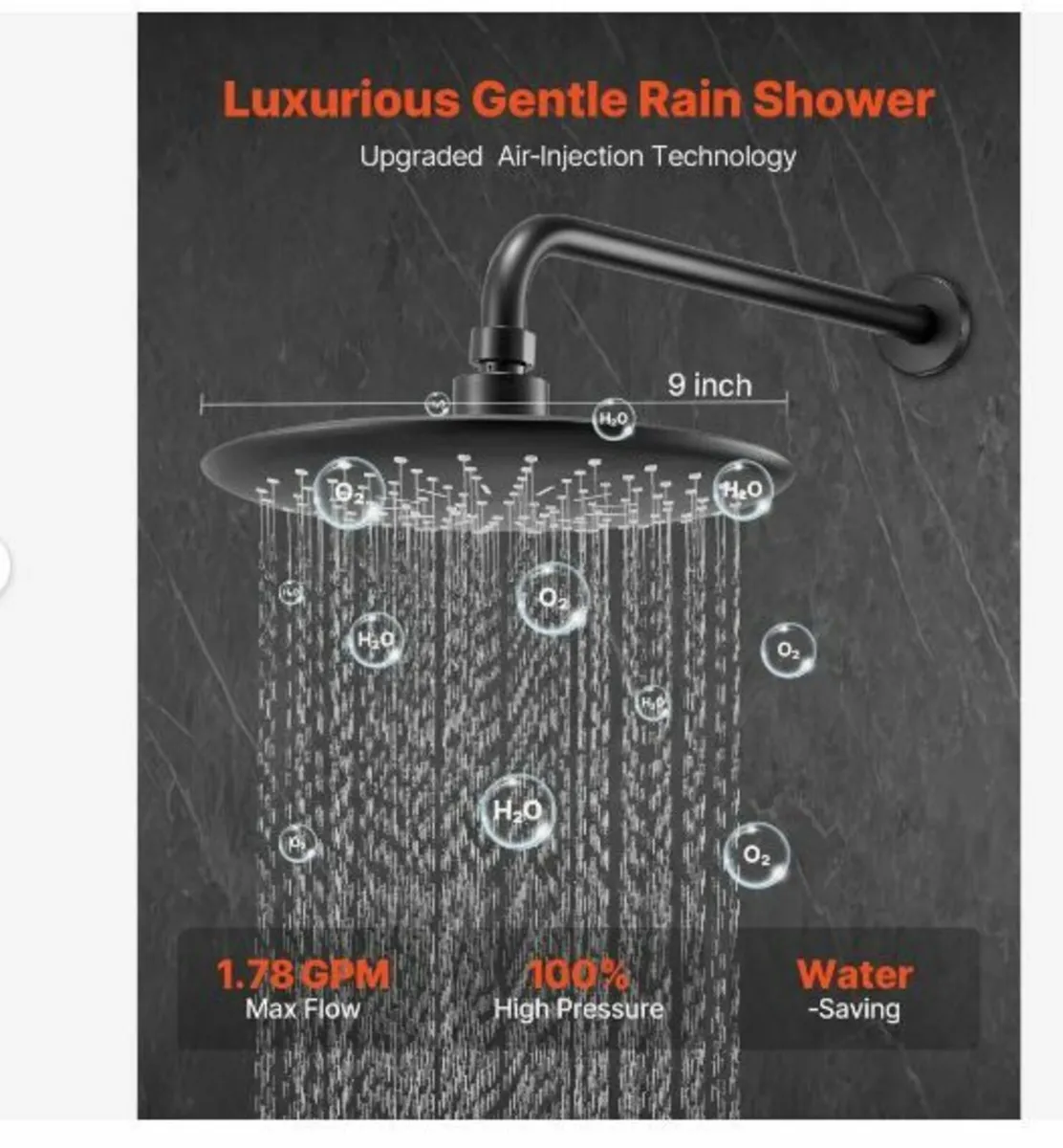 Shower Faucet Set, Rainfall Bathroom - Image 2