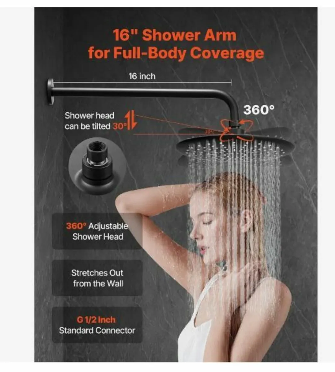 Shower Faucet Set, Rainfall Bathroom - Image 4
