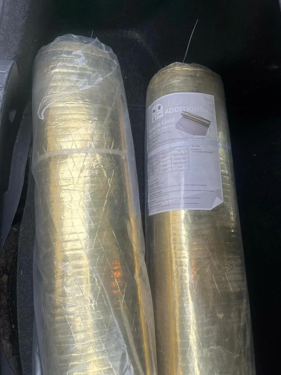 2 new rolls of Acousta Gold 3mm Underlay (10m sq ) - Image 3