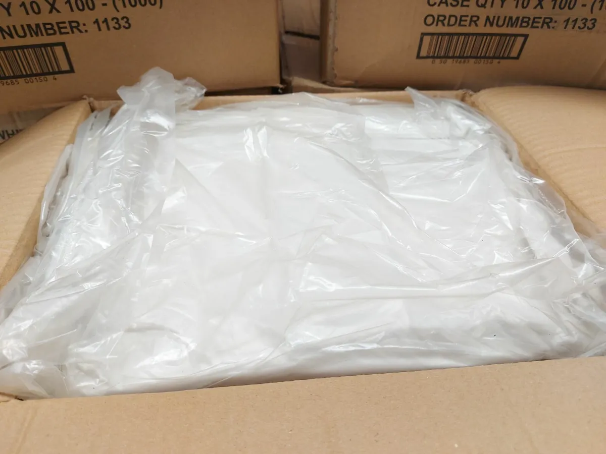 Online Auction Of White Polythene Aprons - Image 3