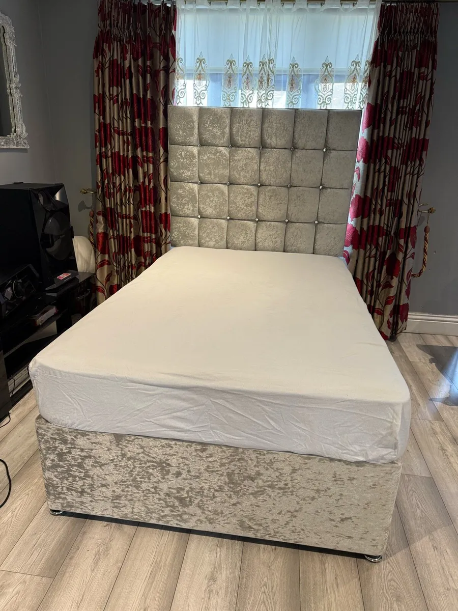 Small Double Bed and Memory foam Mattress - Image 1