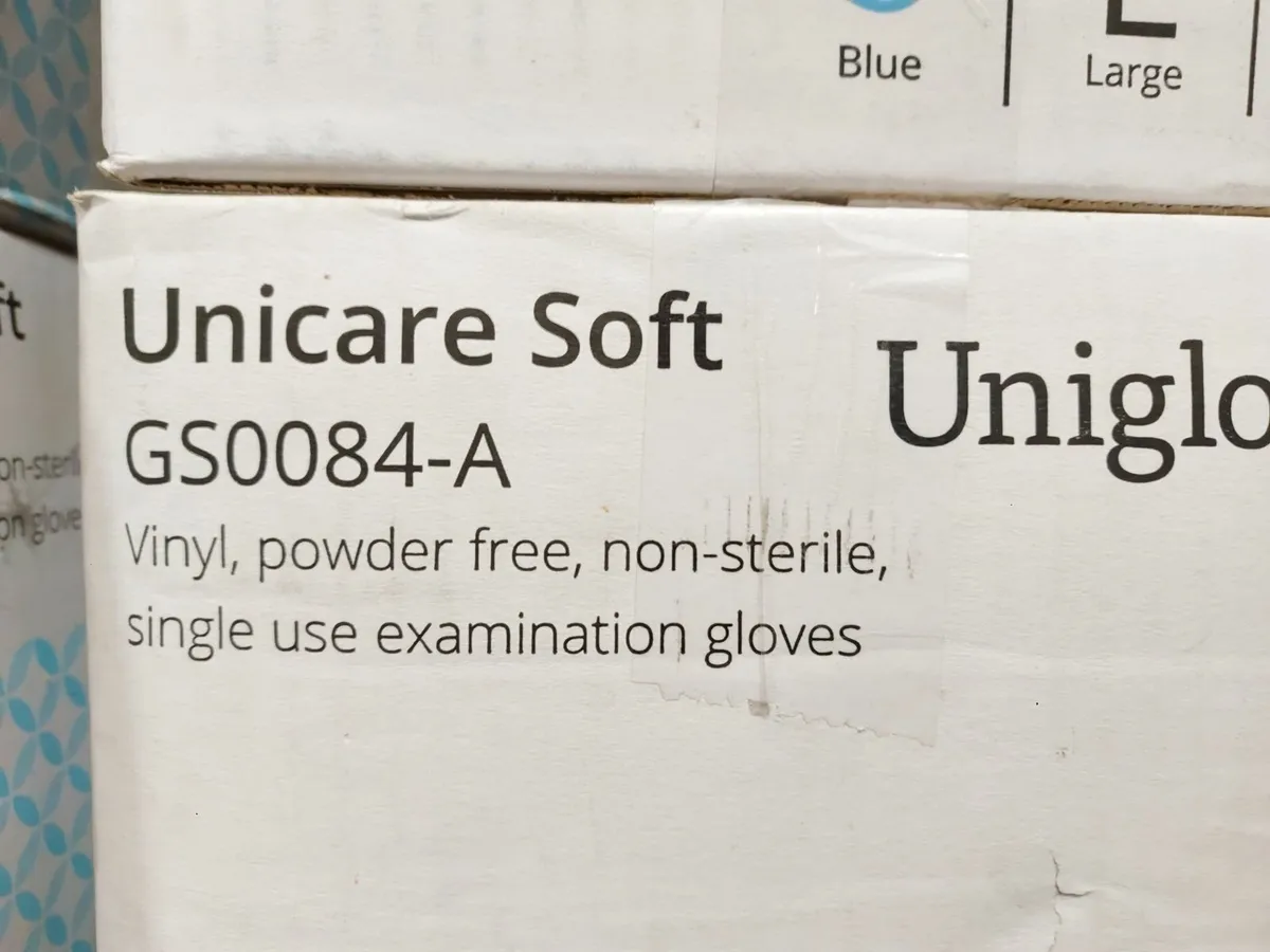 Online Auction Of Vinyl Powder Free Blue Gloves - Image 2