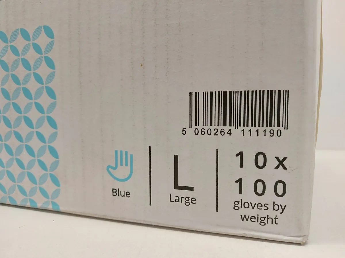 Online Auction Of Vinyl Powder Free Blue Gloves - Image 3
