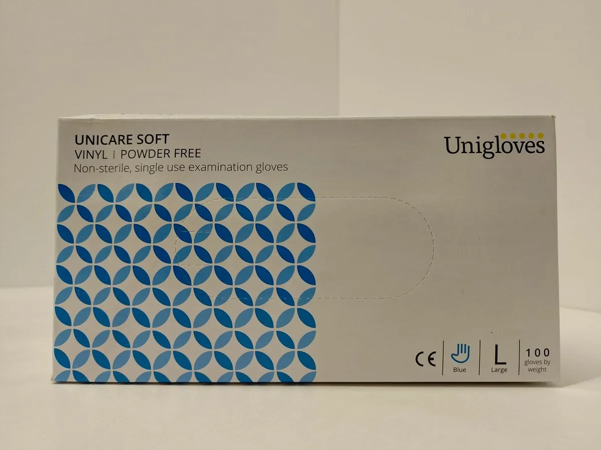 Online Auction Of Vinyl Powder Free Blue Gloves - Image 4