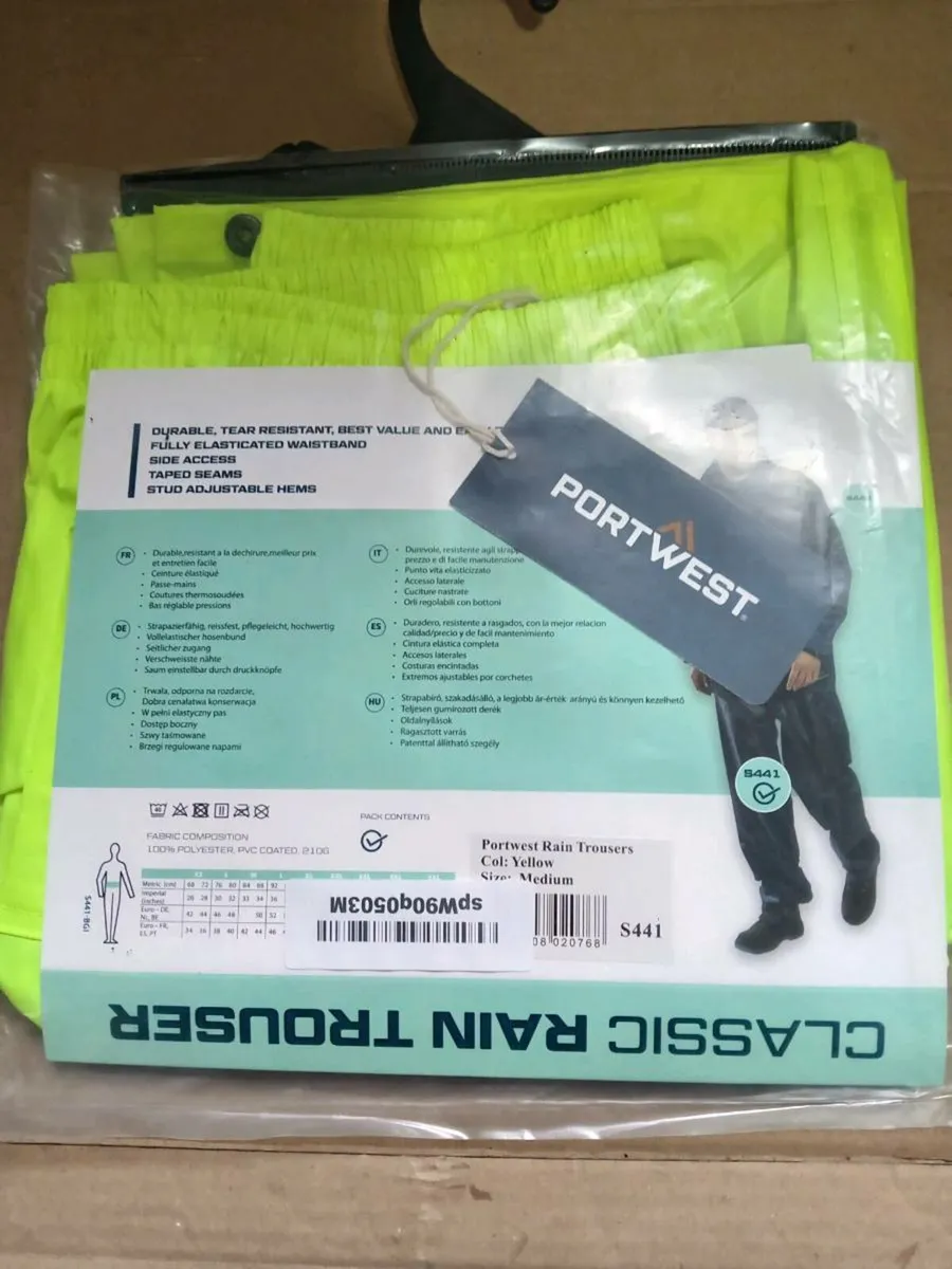 WATERPROOF TROUSERS REGATTA/PORTWEST SIZES M+L - Image 2