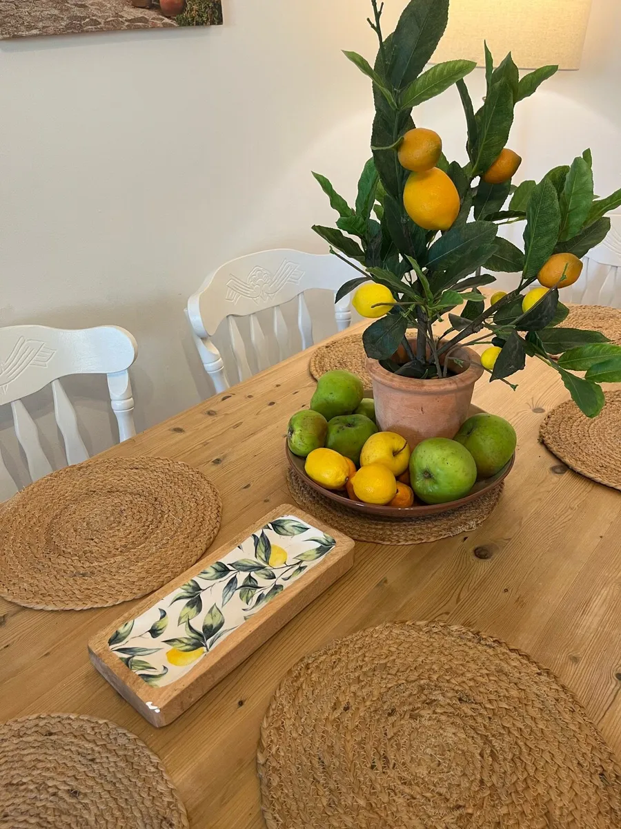 Farmhouse table and chairs - Image 4