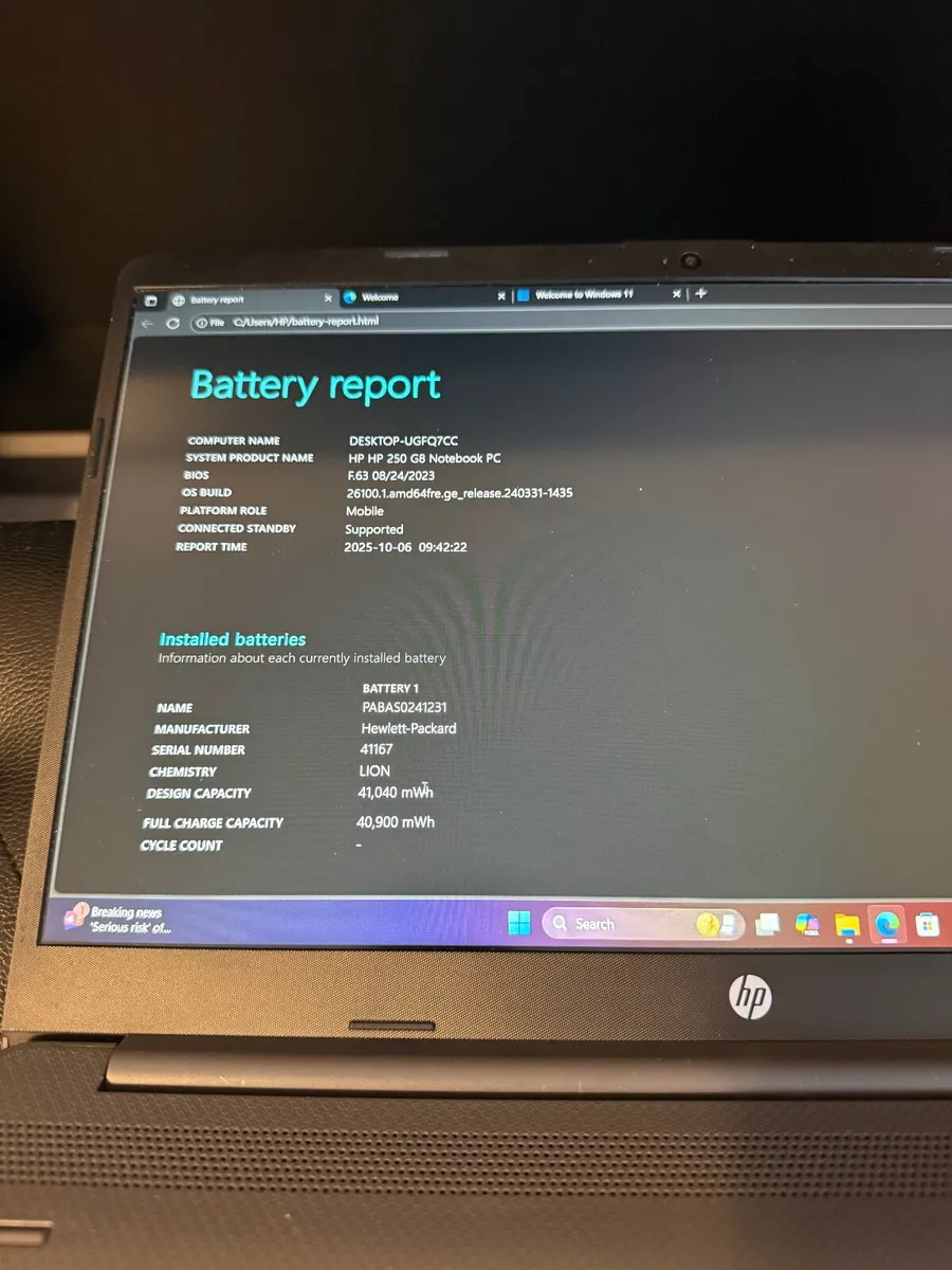 HP 250 G8 NoteBook Laptop i5/16GB/256SSD/FHD - Image 4