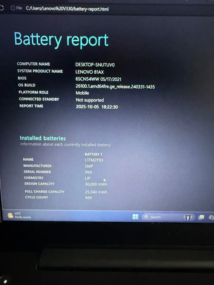 Lenovo V330 Laptop i5/20GB/256SSD - Image 2
