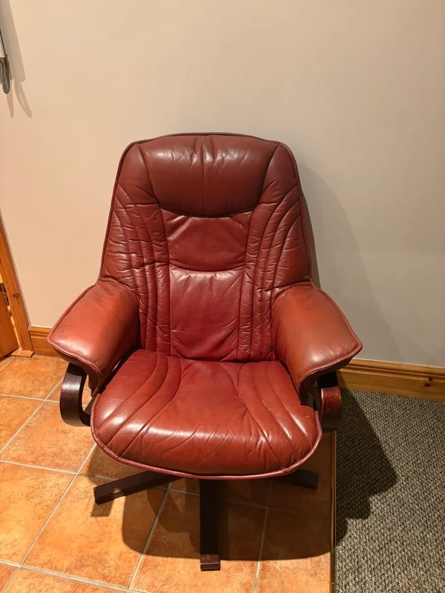 Leather armchair