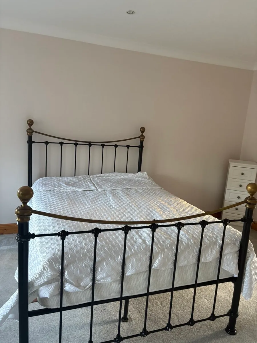 King sized bed and mattress