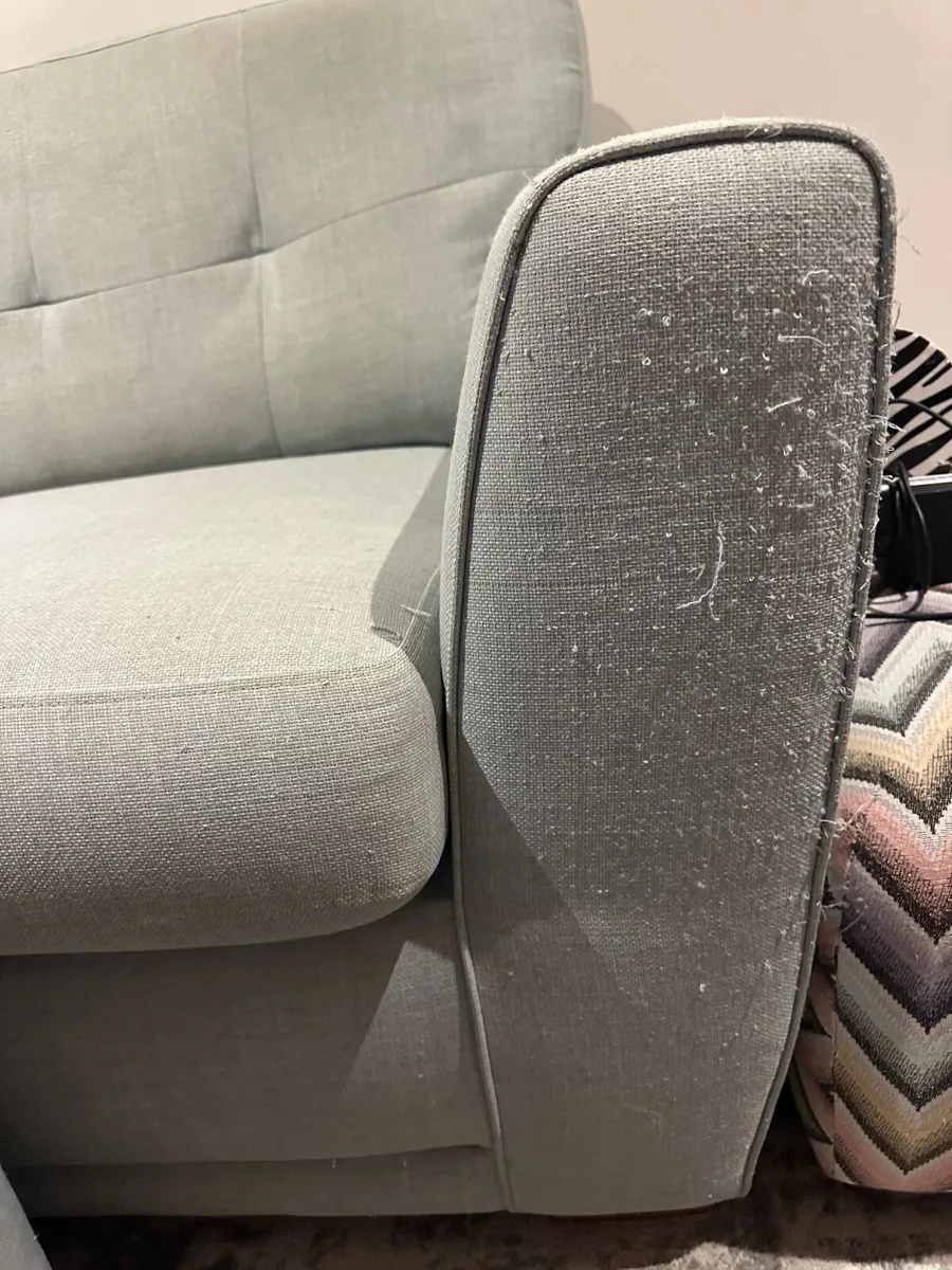 3person Sofa with footstool and storage - Image 2