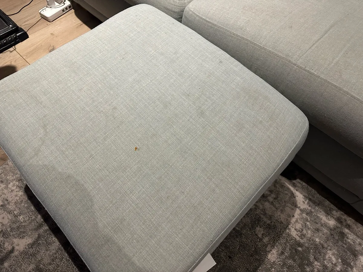 3person Sofa with footstool and storage - Image 4