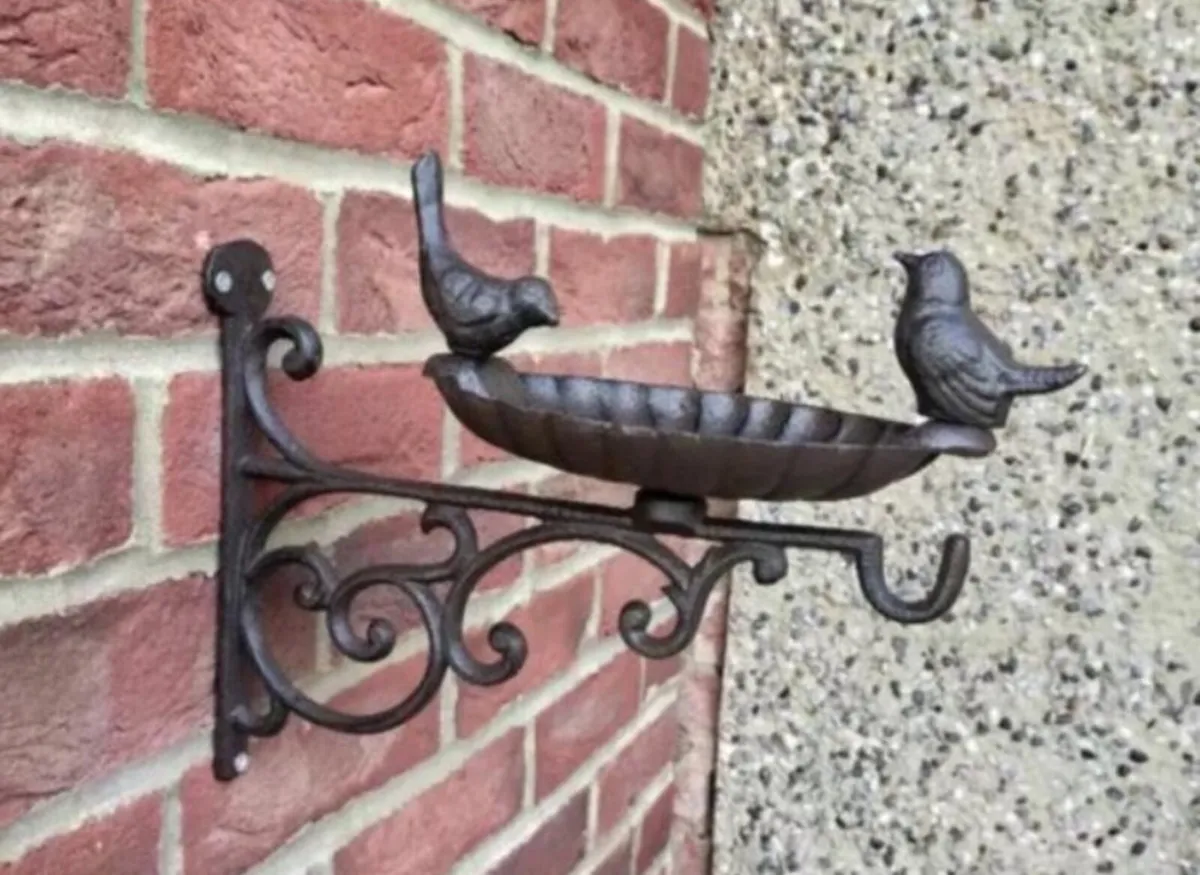 Cast Iron Bird Feeder Water Bath - Image 2