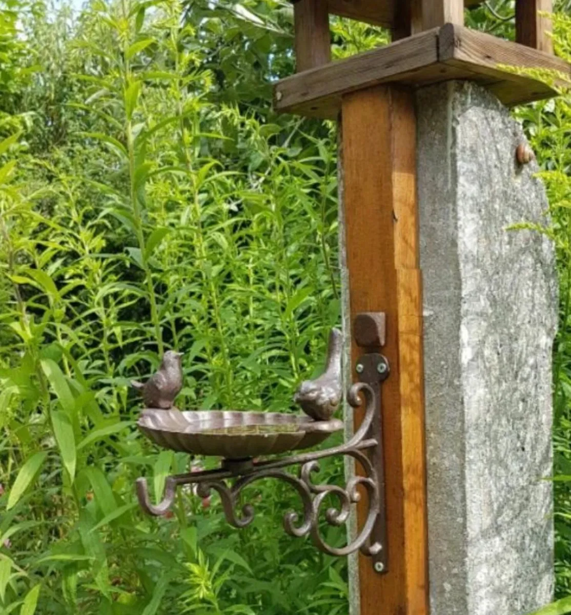 Cast Iron Bird Feeder Water Bath - Image 4