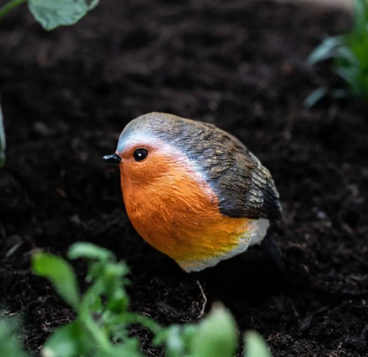 2 x Robins Bird Set Garden Ornaments - Image 3