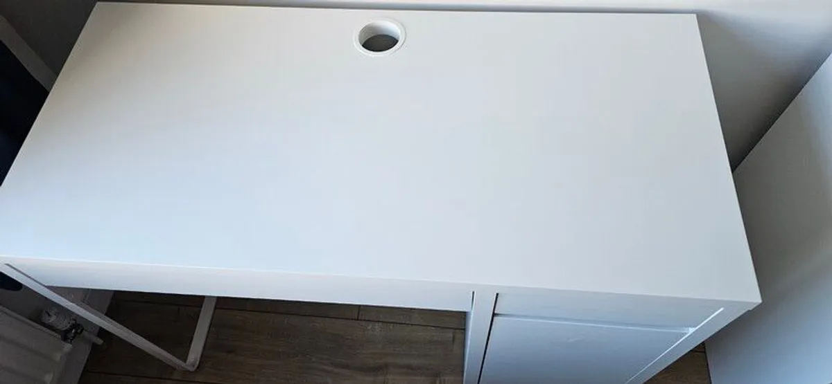 Kids Ikea Micke Desk and blue Chair - Image 2