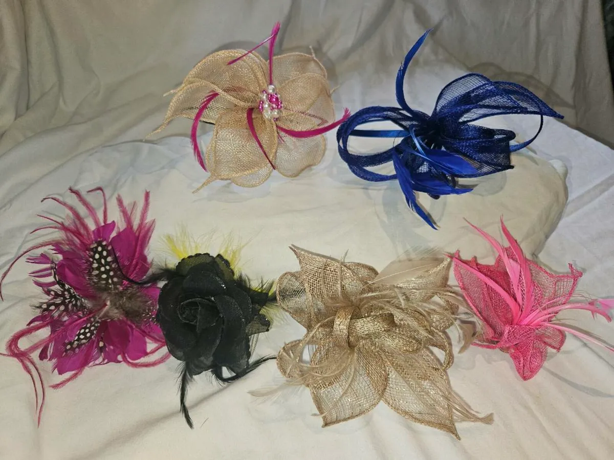 Hair Fascinators - collection of 6 - Image 1