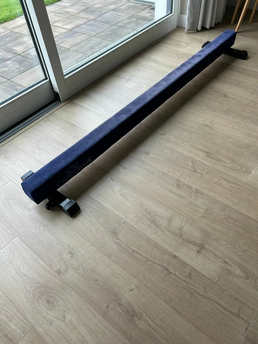 Gymnastics 8ft Adjustable Balance Beam with wheels - Image 2