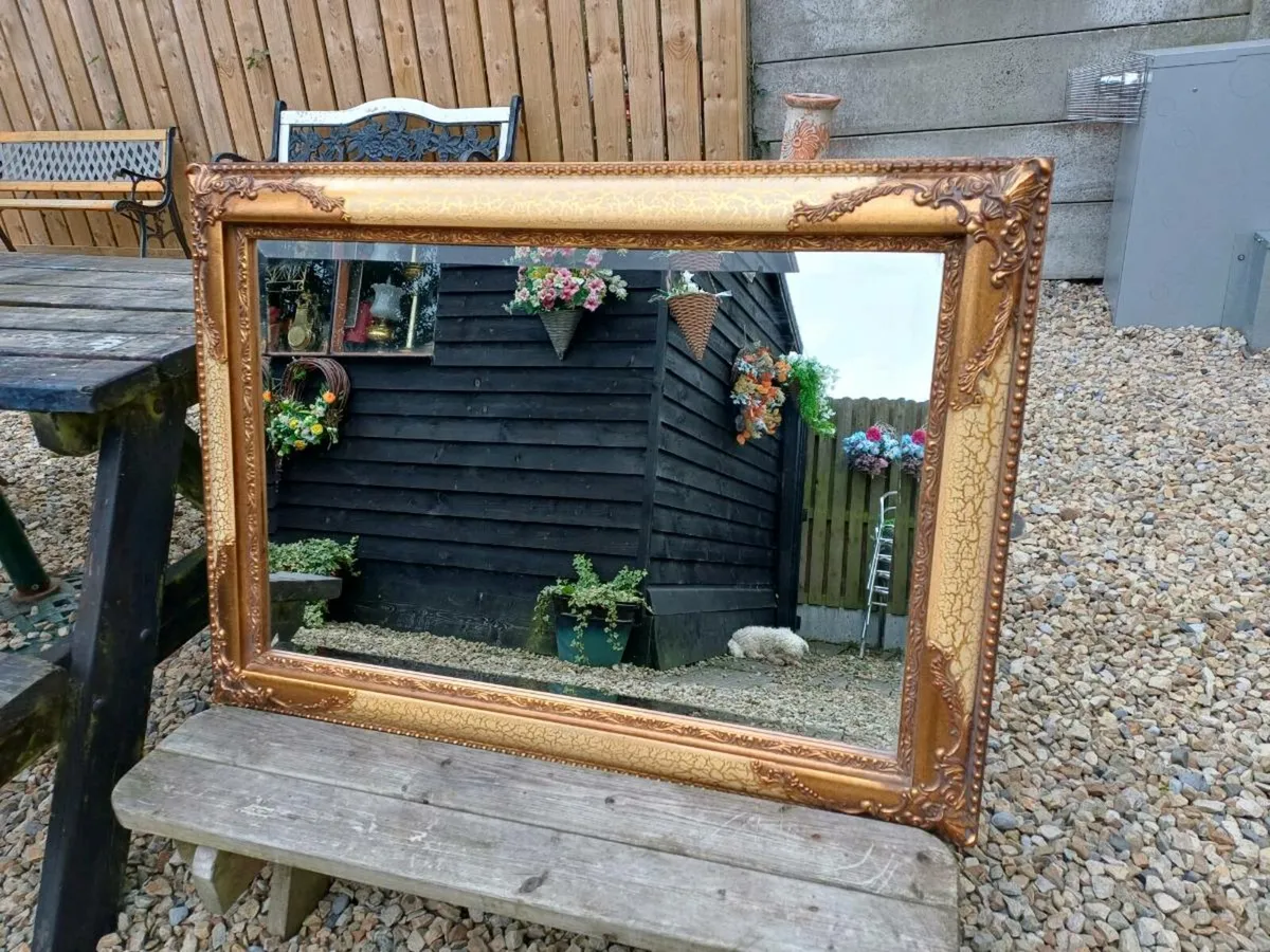 Vintage Gilt Framed Mirror - Image 1