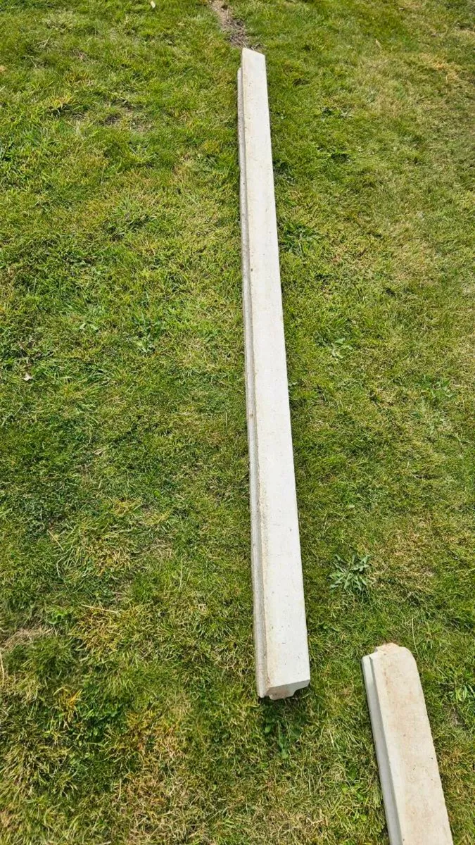 concrete fence posts x 3 - Image 1