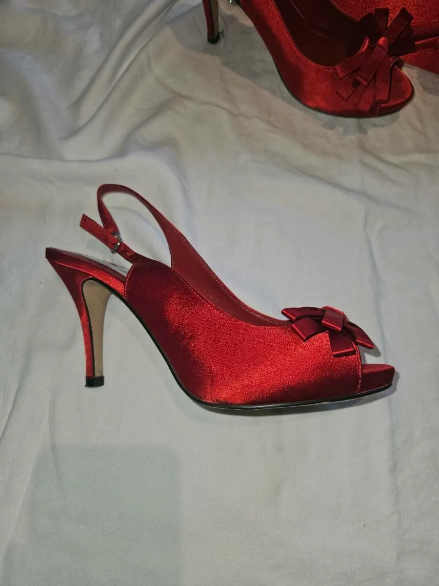 Matching Shoes and Bag in Red - Image 2