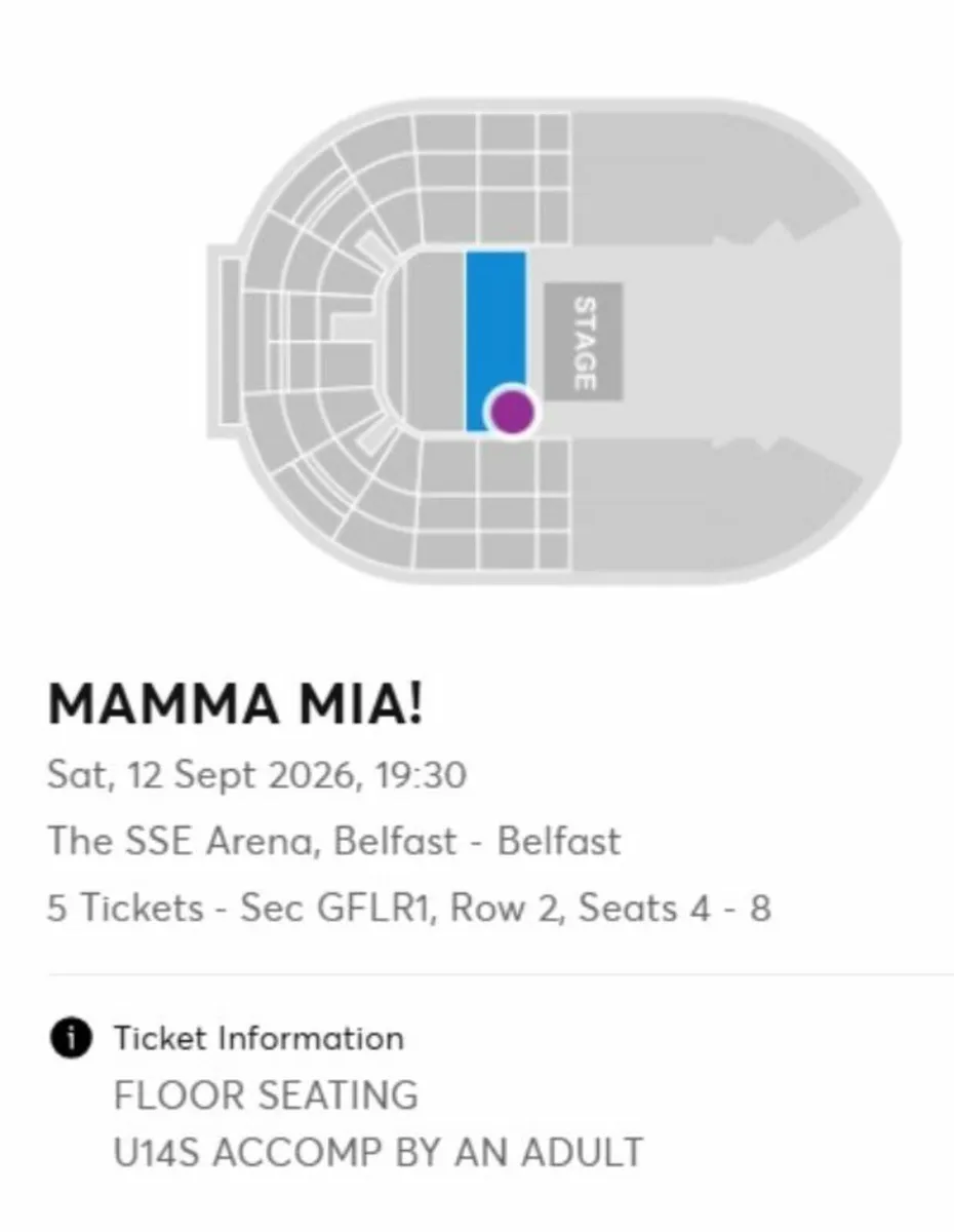 Tickets for Mama Mia SSE Arena Belfast '26 - Image 2