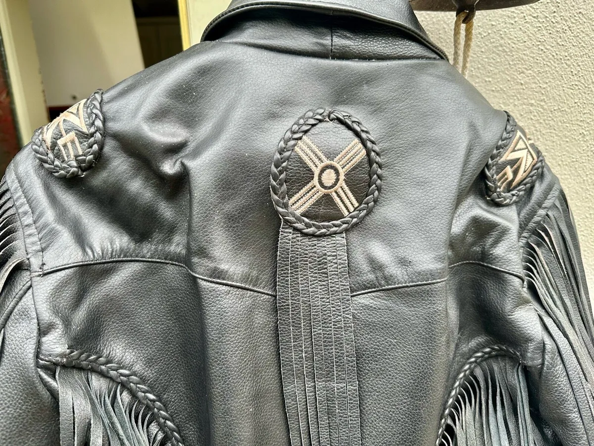 Ladies leather motorcycle jacket - Image 2