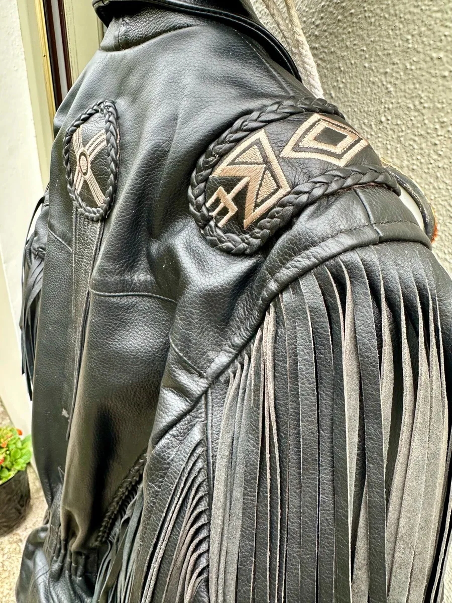Ladies leather motorcycle jacket - Image 3