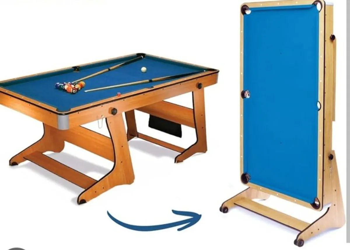 Snooker & Pool Table - with free Table Tennis Tabletop - Image 1