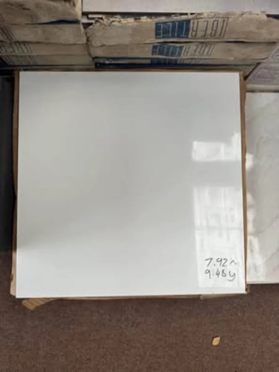 Clearance tile white gloss 60 x 60cm