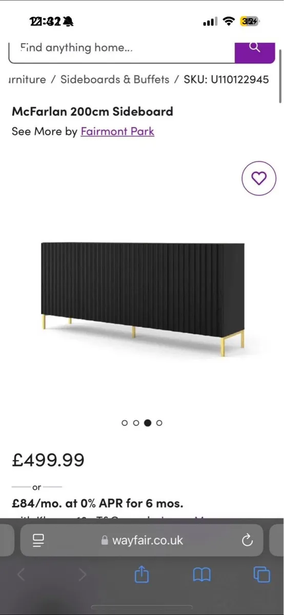 Black Sideboard - Image 2