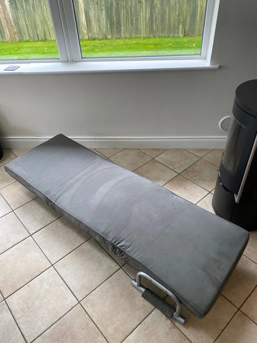 Chair Bed Grey Recliner Adjustable - Image 3