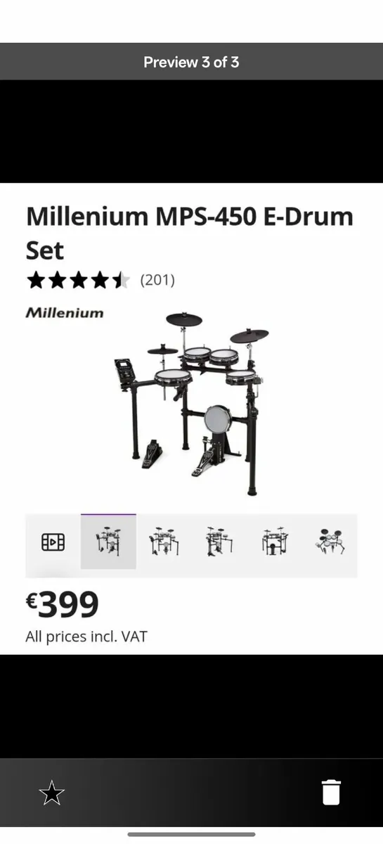 Millenium MPS-450 E-Drum set - Image 1