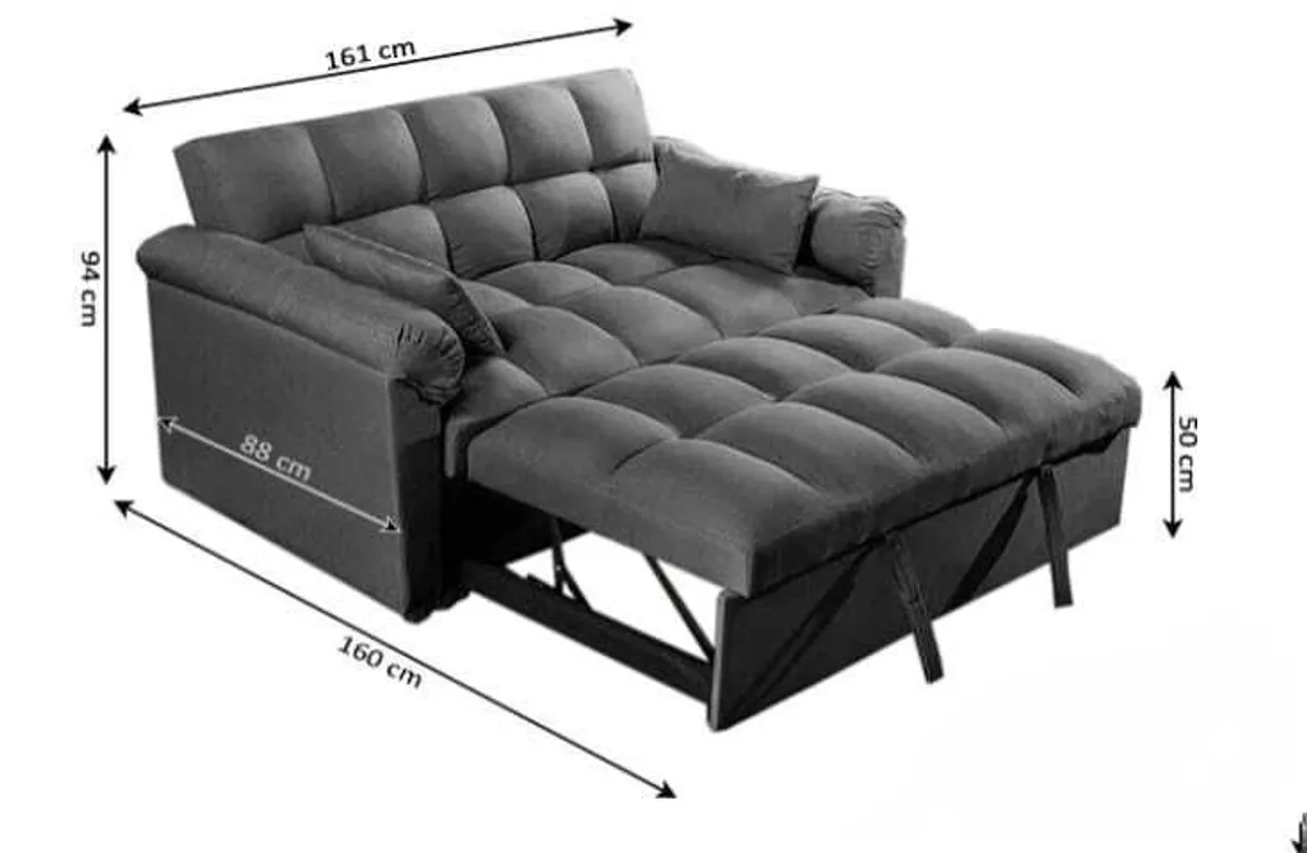 Pull Out Double Sofa Bed - Perfect for Small Space - Image 4