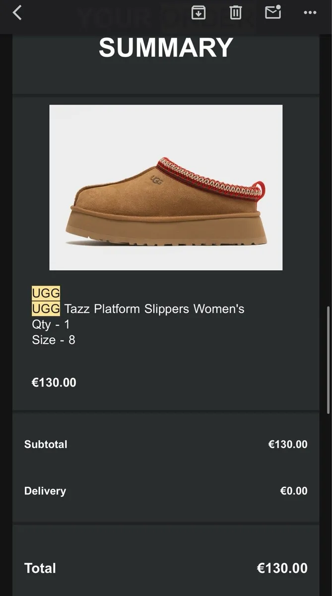 UGG Tazz Platform Slippers Women's size 8