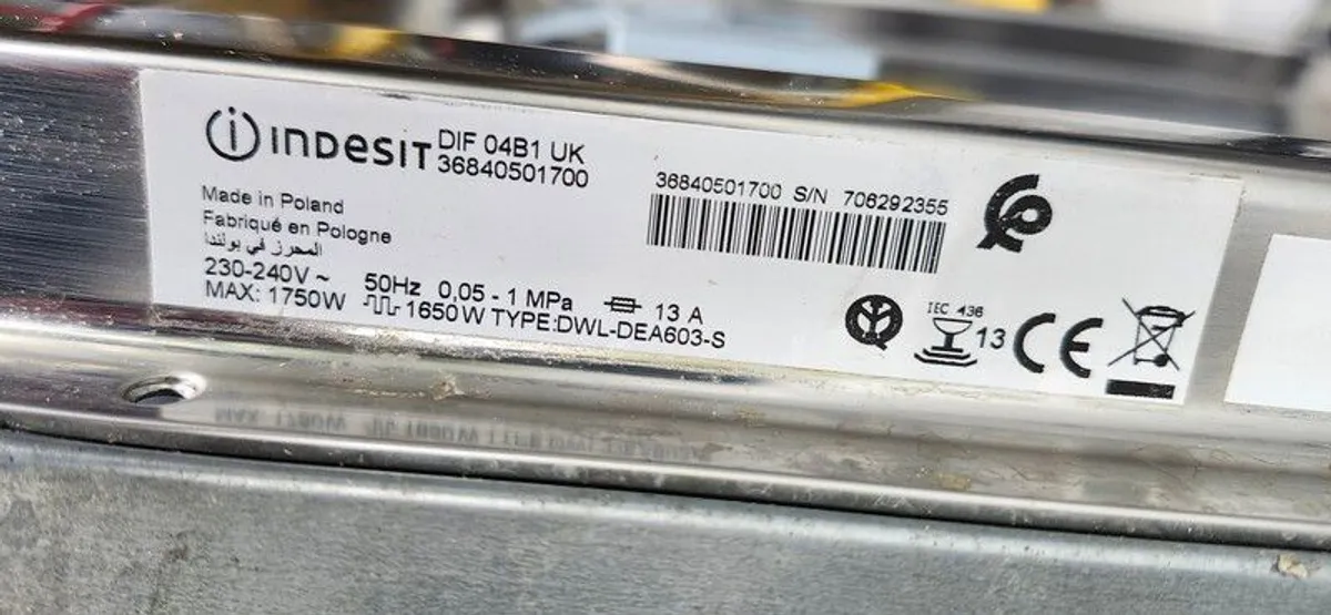 Indesit dishwasher - Image 4
