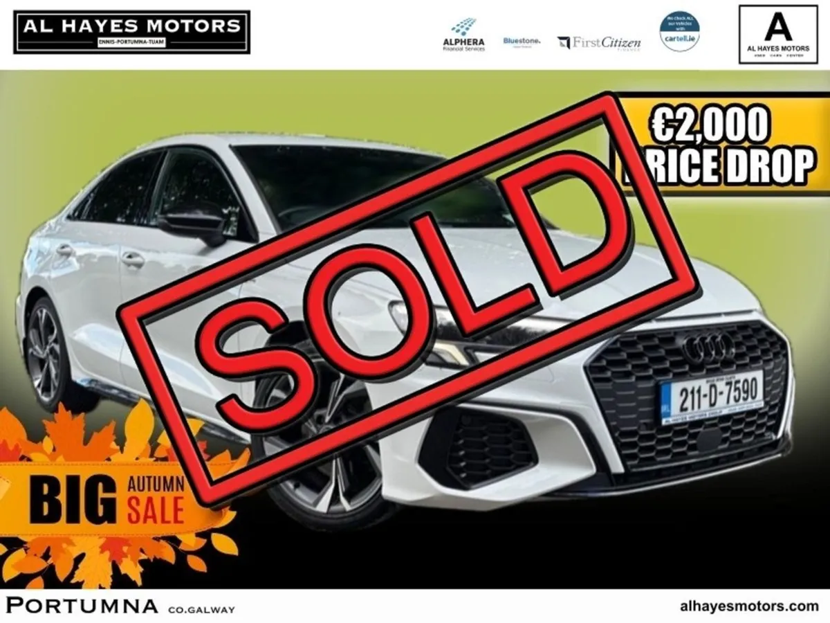 Audi A3 Sold Sold SAL S-line 30 2.0tdi 116BHP  sa - Image 1