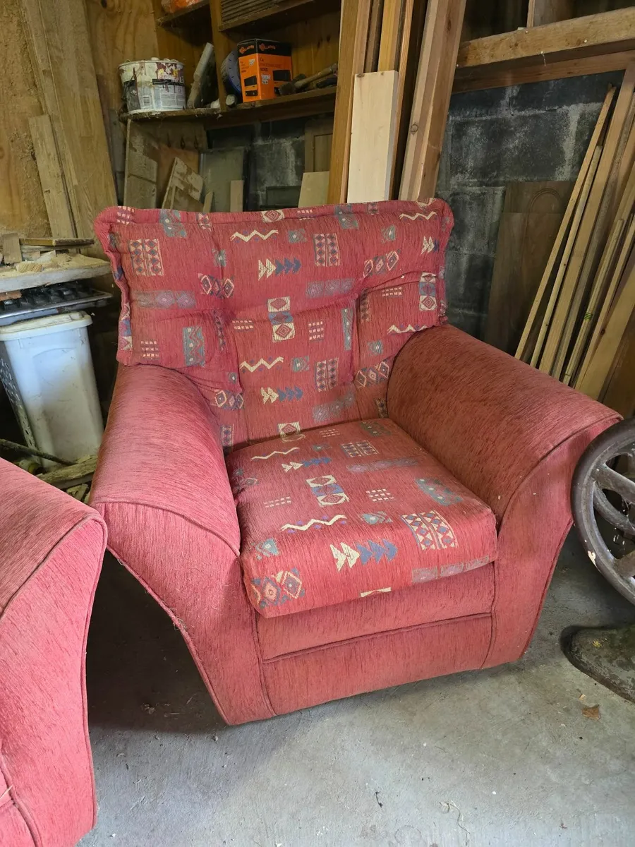 Three piece sofa suite