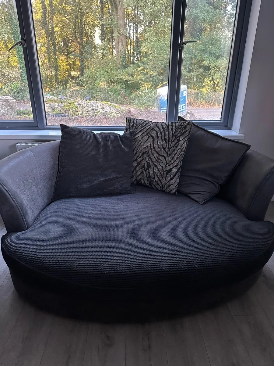 Grey and Black couch