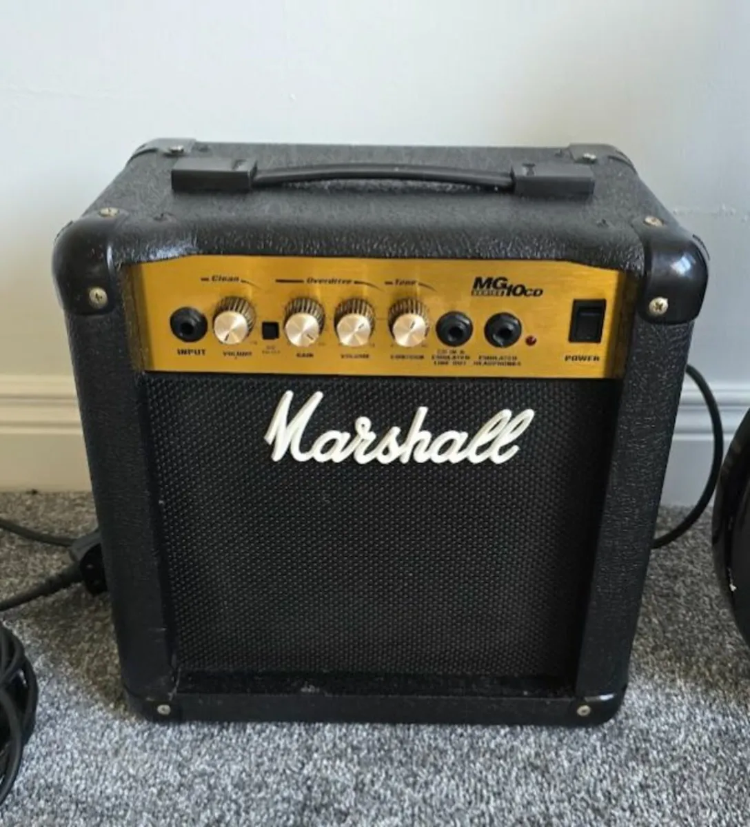 Epiphone Electric Guitar and Marshall Amp - Image 2