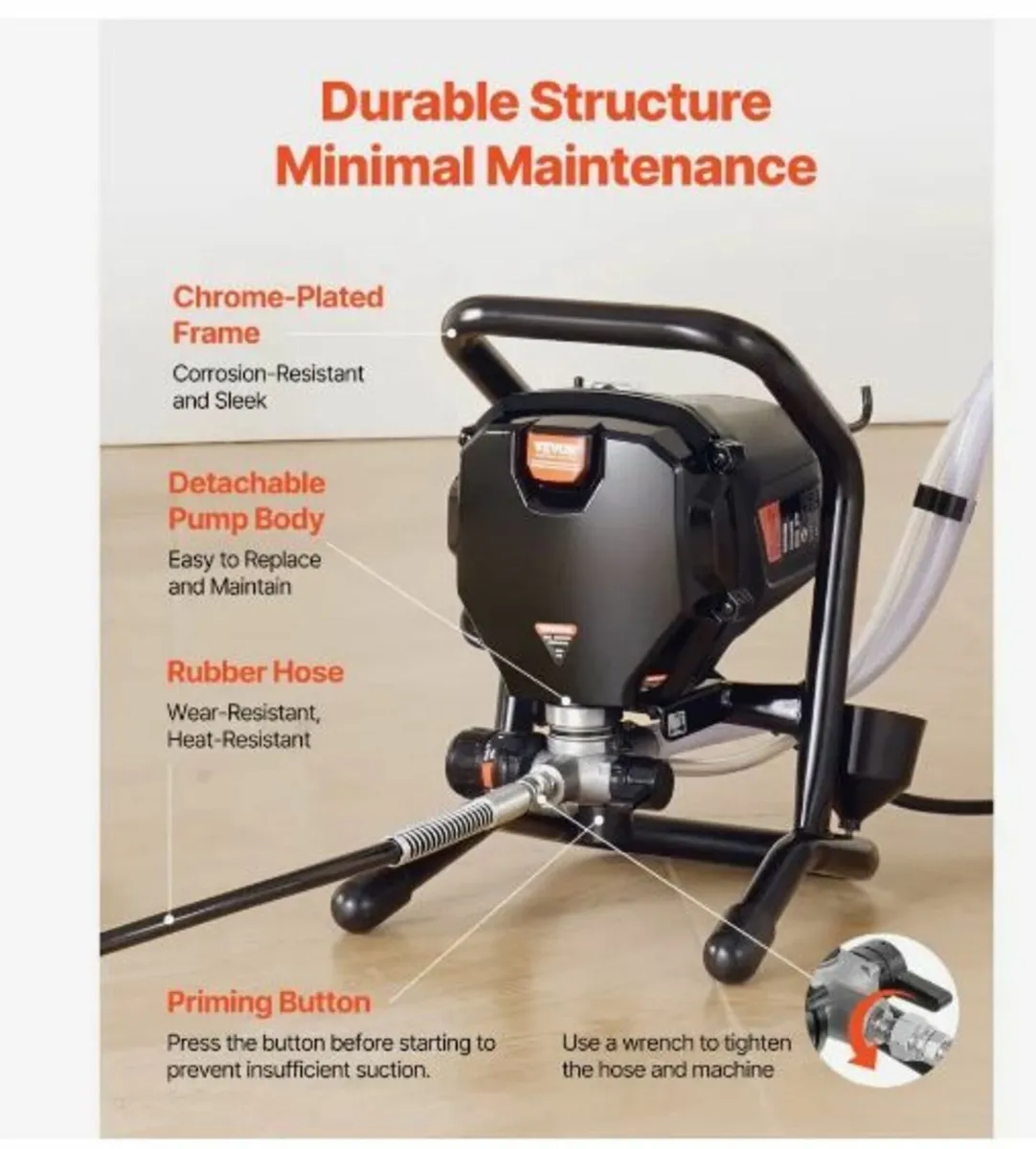 Stand Airless Paint Sprayer, 750W - Image 4