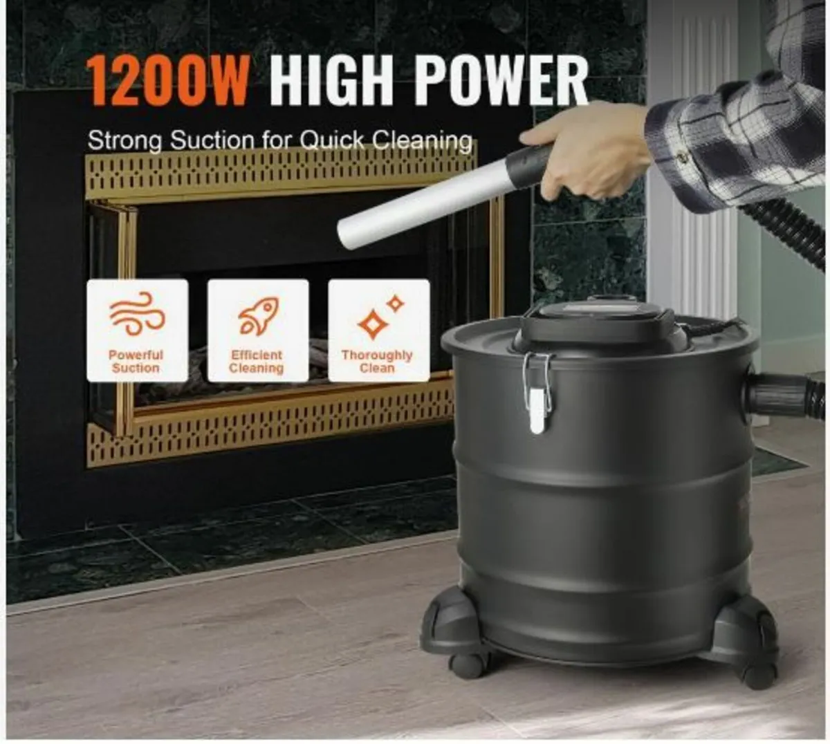 Ash Vacuum Cleaner, 20 L with 1200W - Image 3