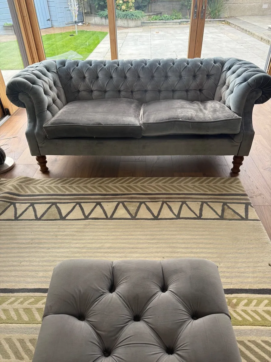 2 Grey Luxury Sofas - Image 1
