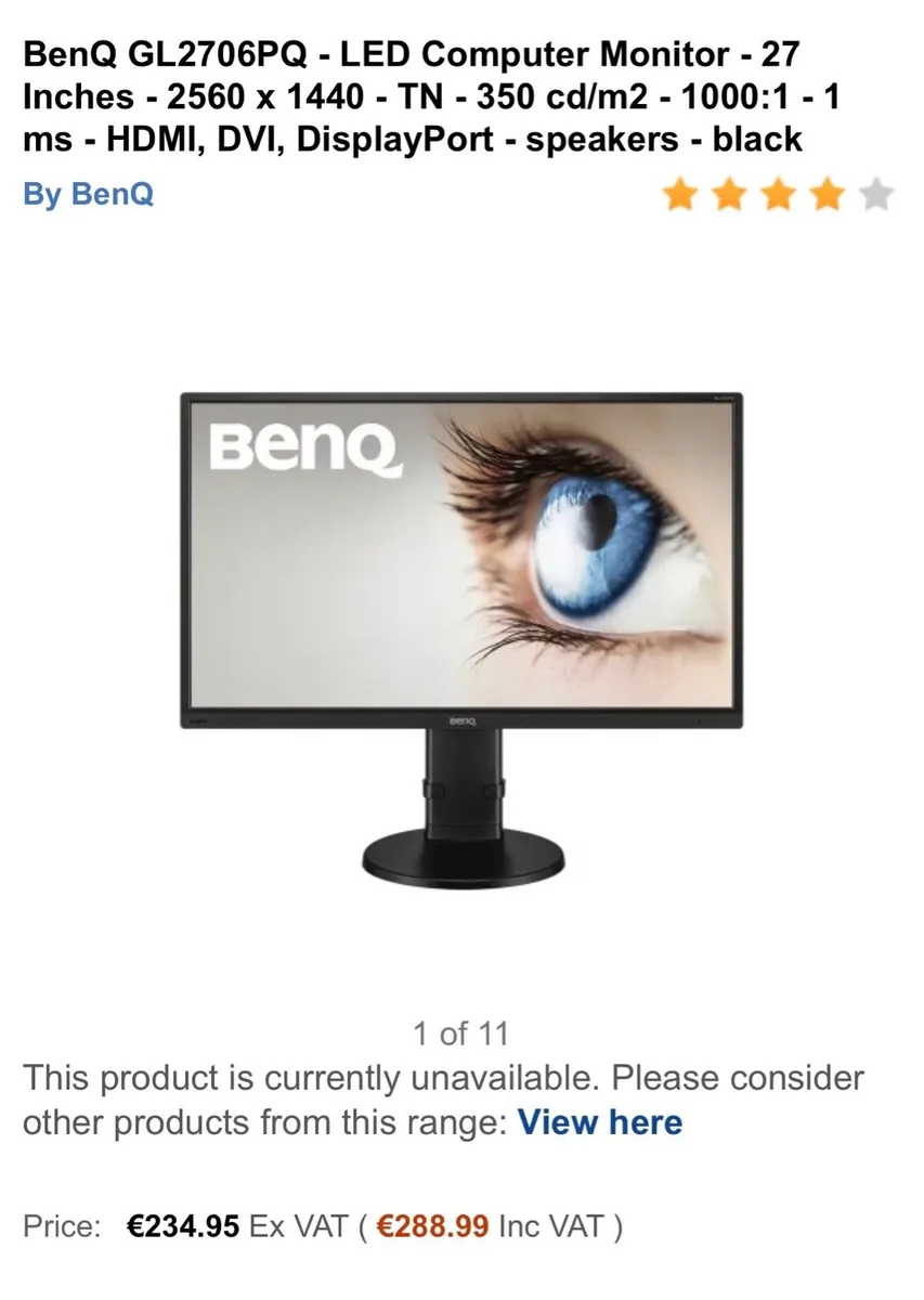 BenQ Gaming monitor - Image 1
