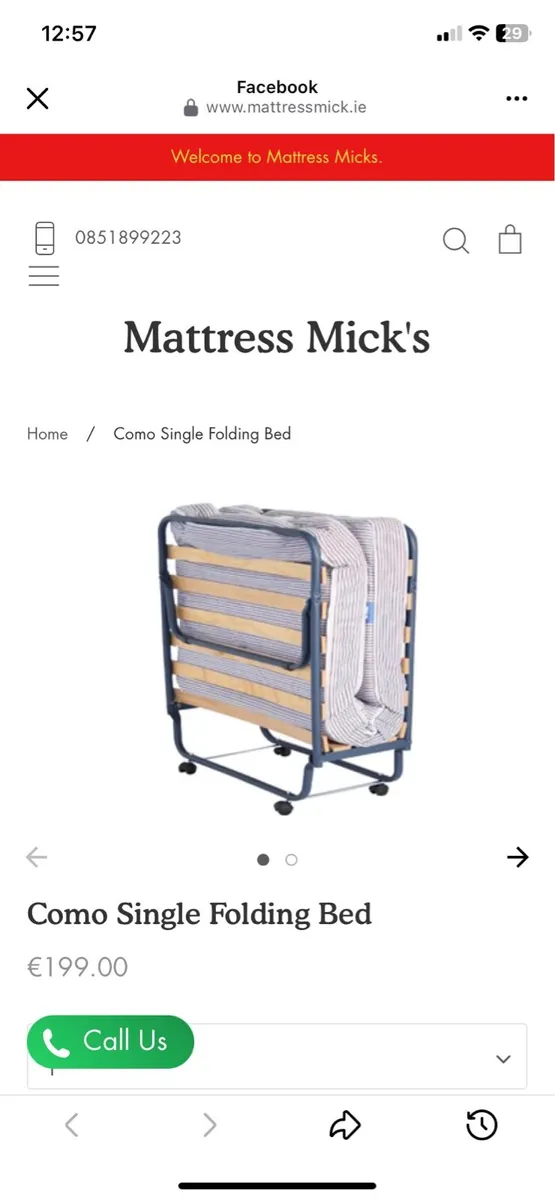 Foldable bed - Image 1