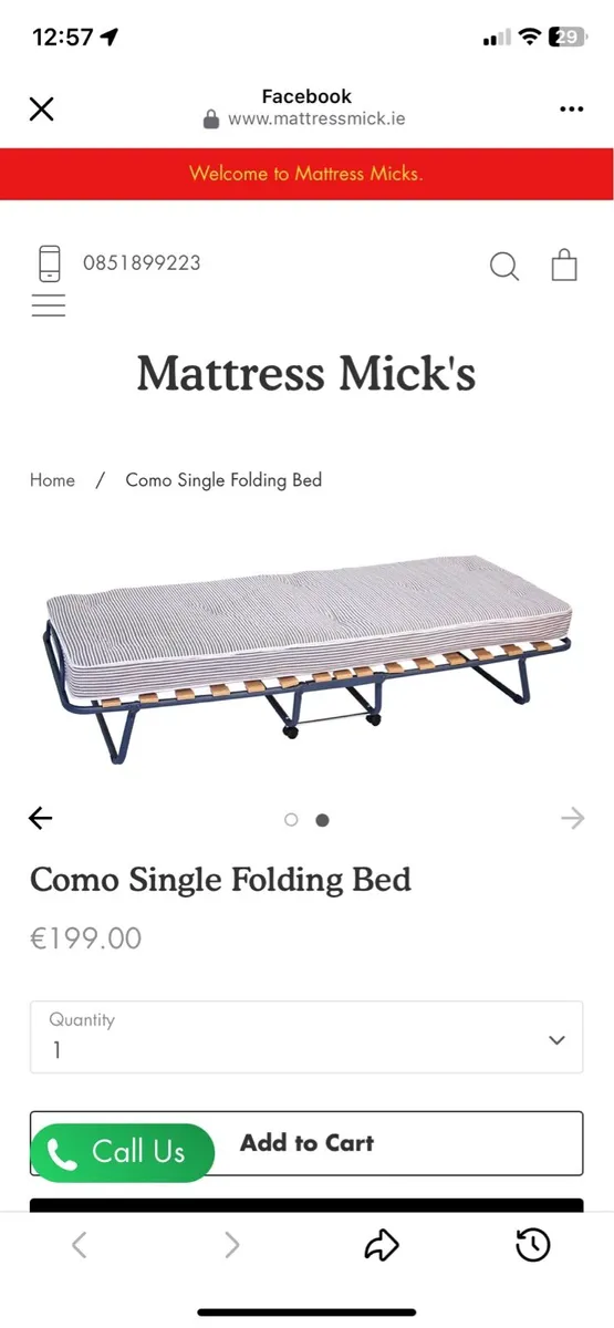 Foldable bed - Image 2