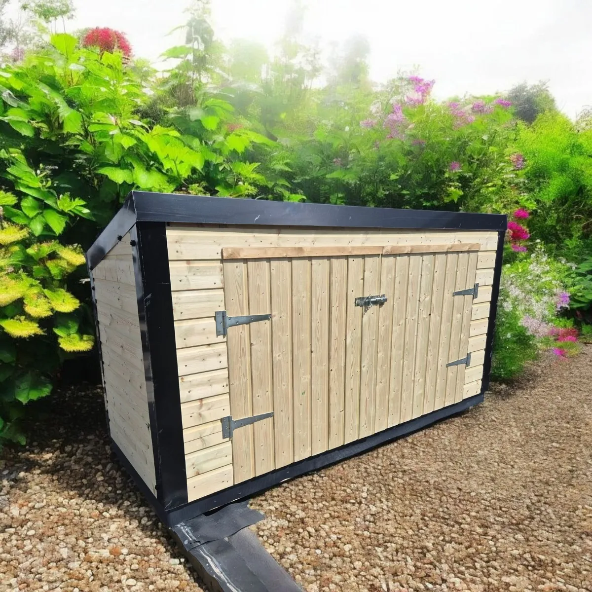Bike size storage sheds