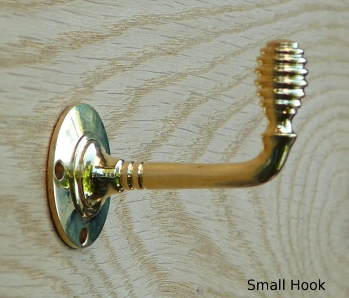 Solid Brass Coat Hook 3 Sizes Available - Image 3